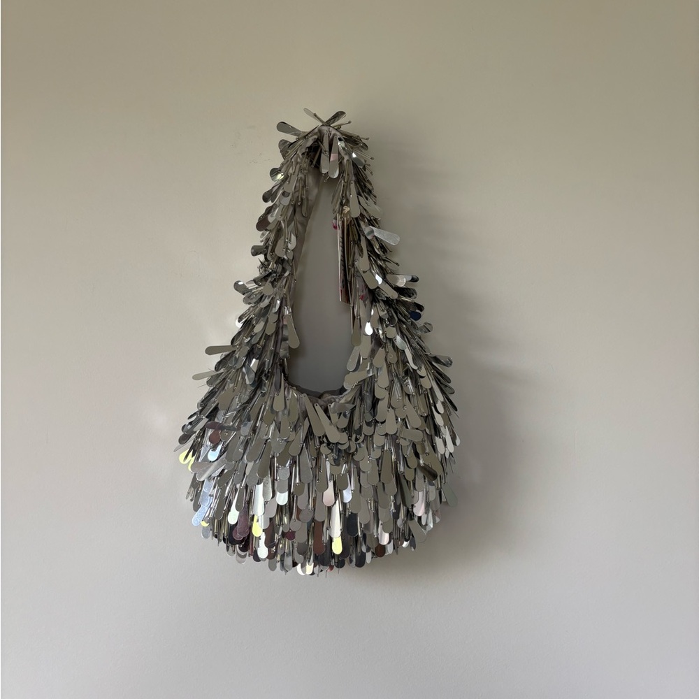 Silver Sequin Women's Bag